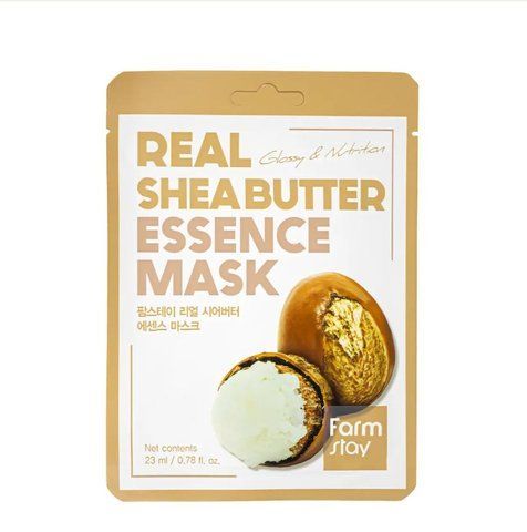 Тканинна маска для обличчя з олією ши FarmStay Real Shea Butter Essence Mask FS 5261 фото