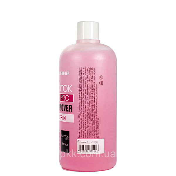Рідина для зняття гель-лаку Жидкость для снятия гель-лака NOGOTOK PRO Gel Remover з гліцерином 500 мл 4060 H фото