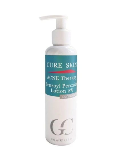 Лосьйон антибактеріальний проти акне з бензоїл пероксидом Cure Skin Benzoyl Peroxide Lotion 200 мл 568663270 фото