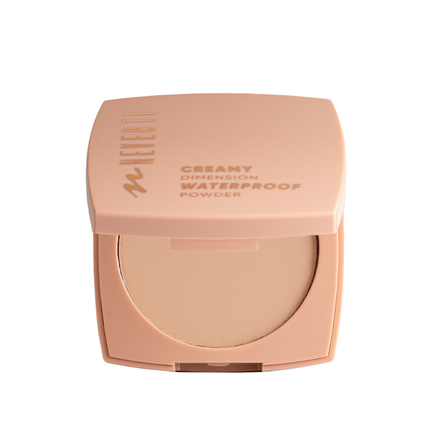 Пудра для обличчя водостійка компактна Neverti Creamy Dimension (NP202), 005 Warm Beige Теплая бежевая NP202 фото