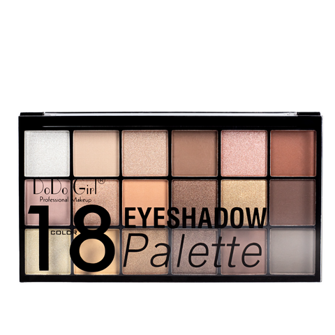 Палетка тіней для повік на 18 відтінків DoDo Girl Eye Shadow D3067 № 01 D3067 фото