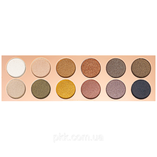 Палетка тіней для повік DoDo Girl Eyeshadow Unique Colors перламутрові 12 відтінків D3139 № B D3139 фото