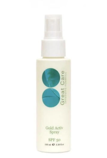Сонцезахисний спрей SPF 50 Great Care Gold Activ Spray SPF 50 100 мл 595094881 фото