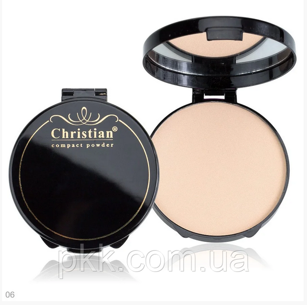Пудра для обличчя Christian Compact Powder Black DM-406, № 01 Натуральний DM-406 фото