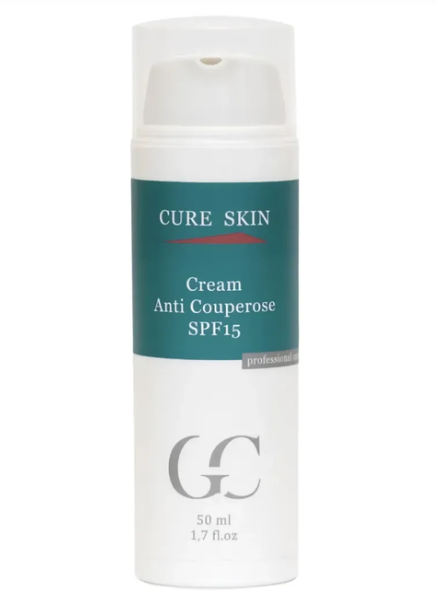 Антикуперозний крем заспокійливий SPF 15 для чутливої шкіри Cure Skin Cream Anti Couperose 50 мл  595096324 фото