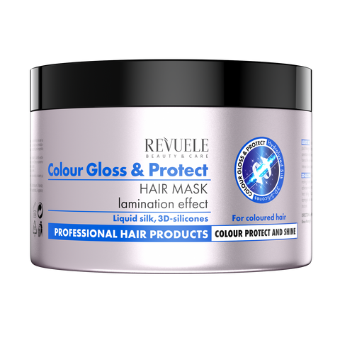 Маска-ламінування для фарбованого волосся Revuele Color Gloss & Protect, 500 мл 3800225902106 фото